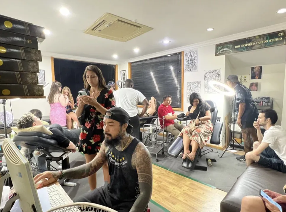 Inside Tom Inspired Tattoo Shop in Hua Hin
