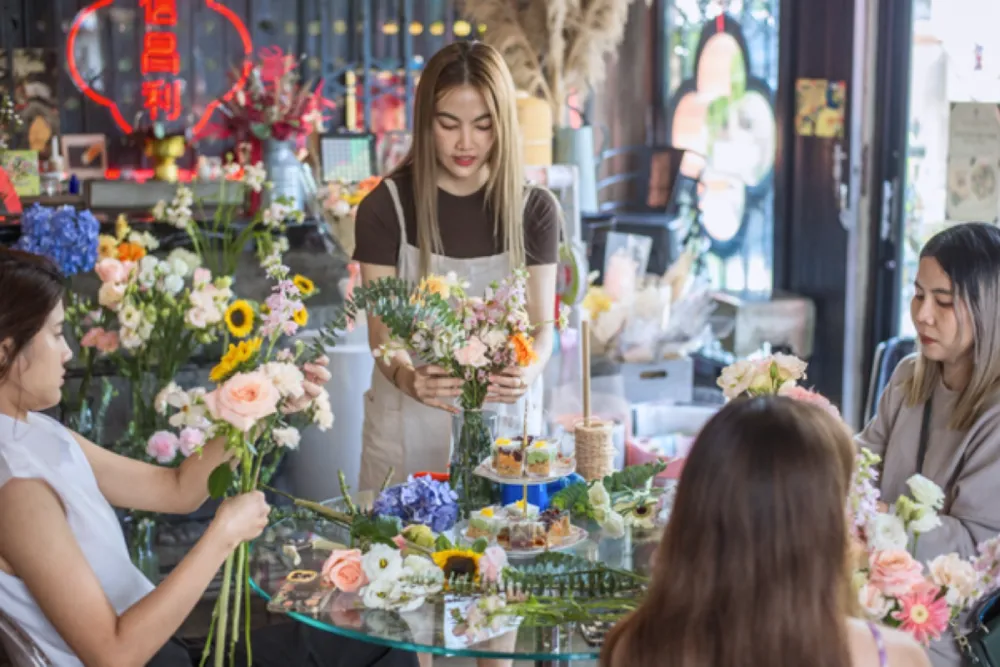 flower shops brightening chiang mai's digital nomad scene