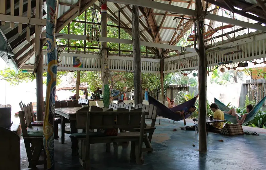 Visitors relaxing at The Sanctuary Yoga in Koh Lanta