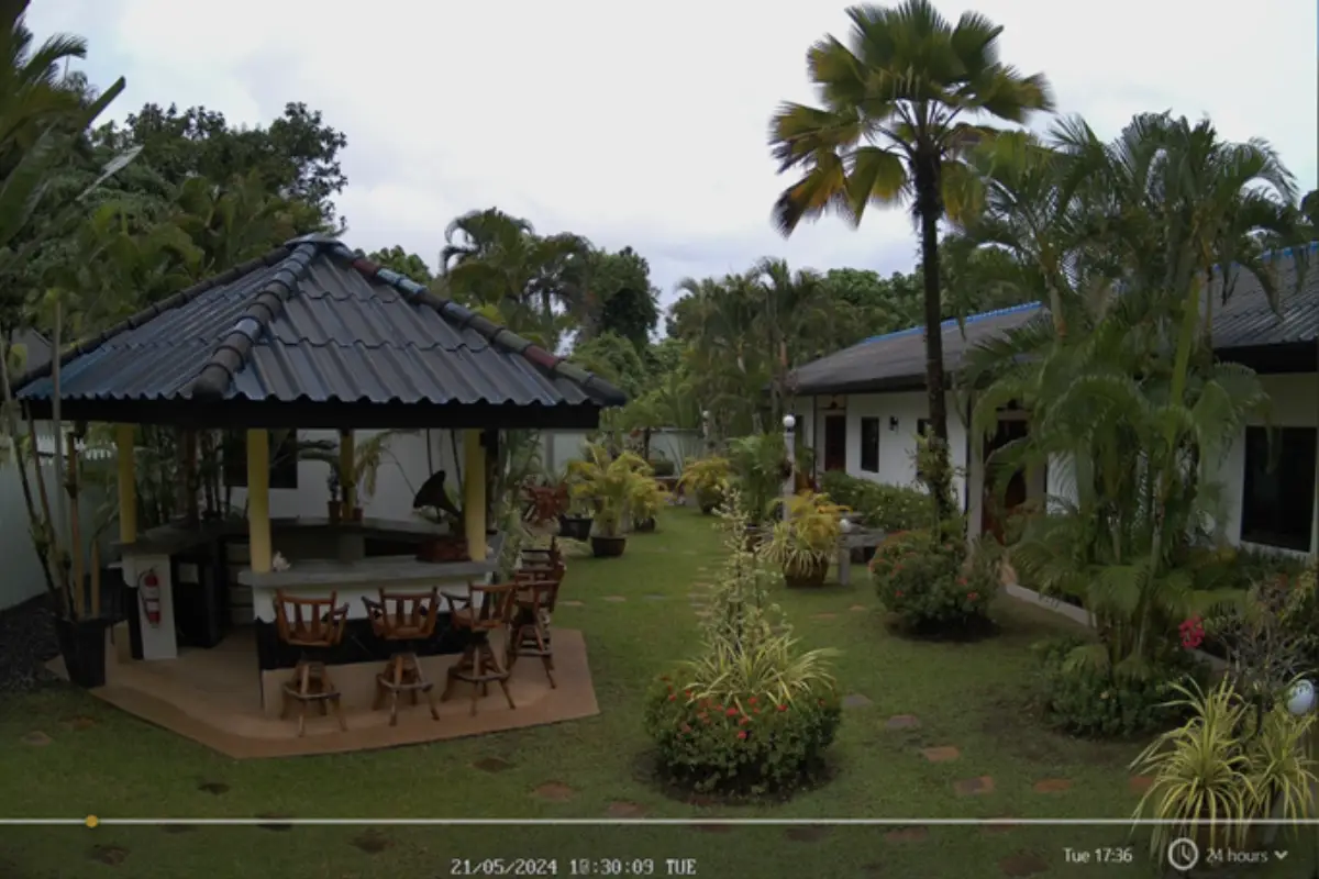 The outdoor garden view of Phuket Lotus Lodge in Phuket