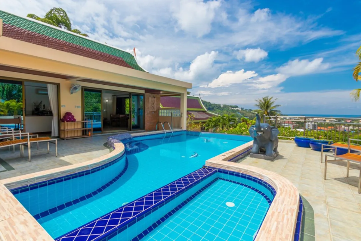 A view of the private pool at the Jasmine Villa in Phuket