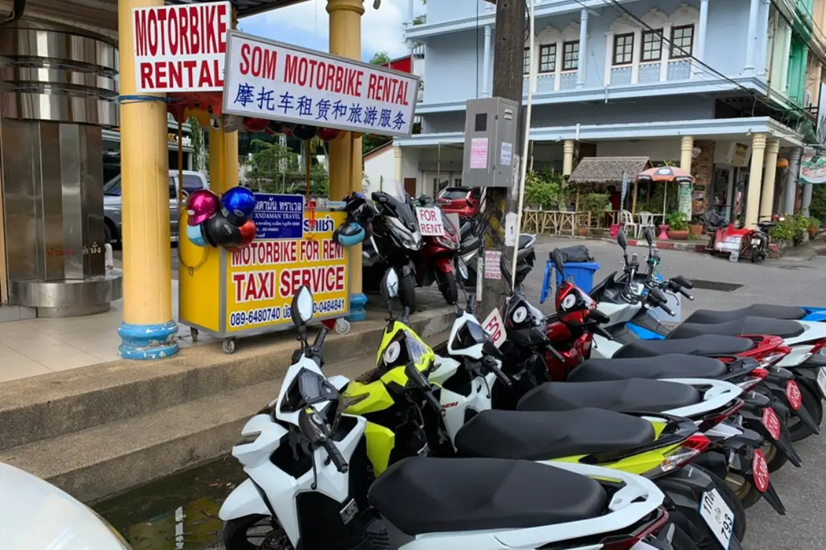 Brand New Motorbike for rent at the Som Motorbike Rental, Phuket