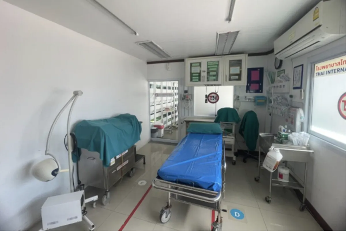 A view inside the Emergency Room at Thai International Hospital in Koh Samui.