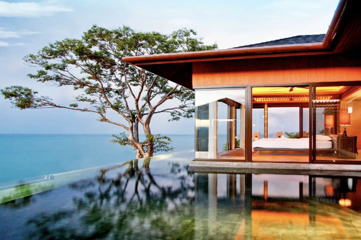 A view of Sri Panwa’s one-bedroom private villa overlooking the Andaman Sea at Phuket