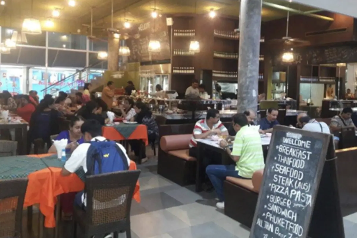 A view inside the Delhi Darbar Restaurant in Phuket