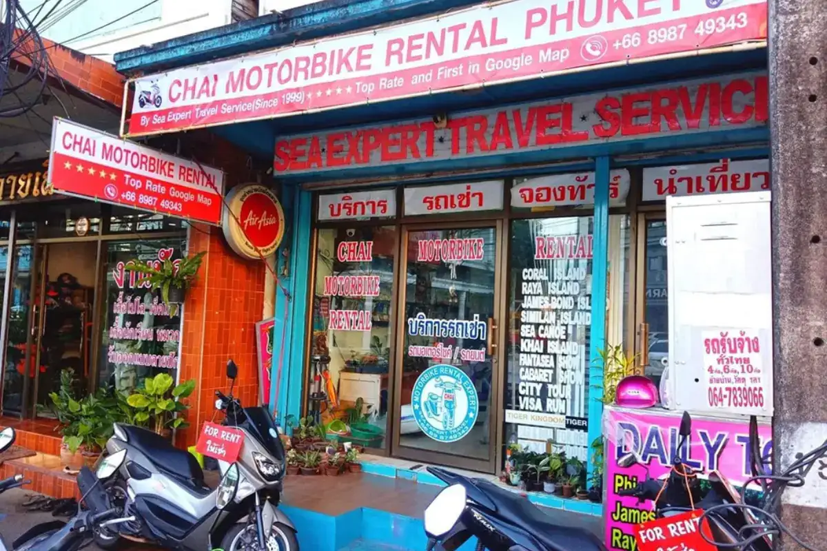 The office of Chai Rental Shop in Phuket