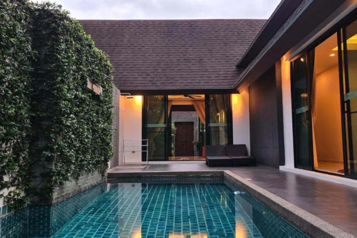 A view of the private pool at The Kiri Villas in Phuket