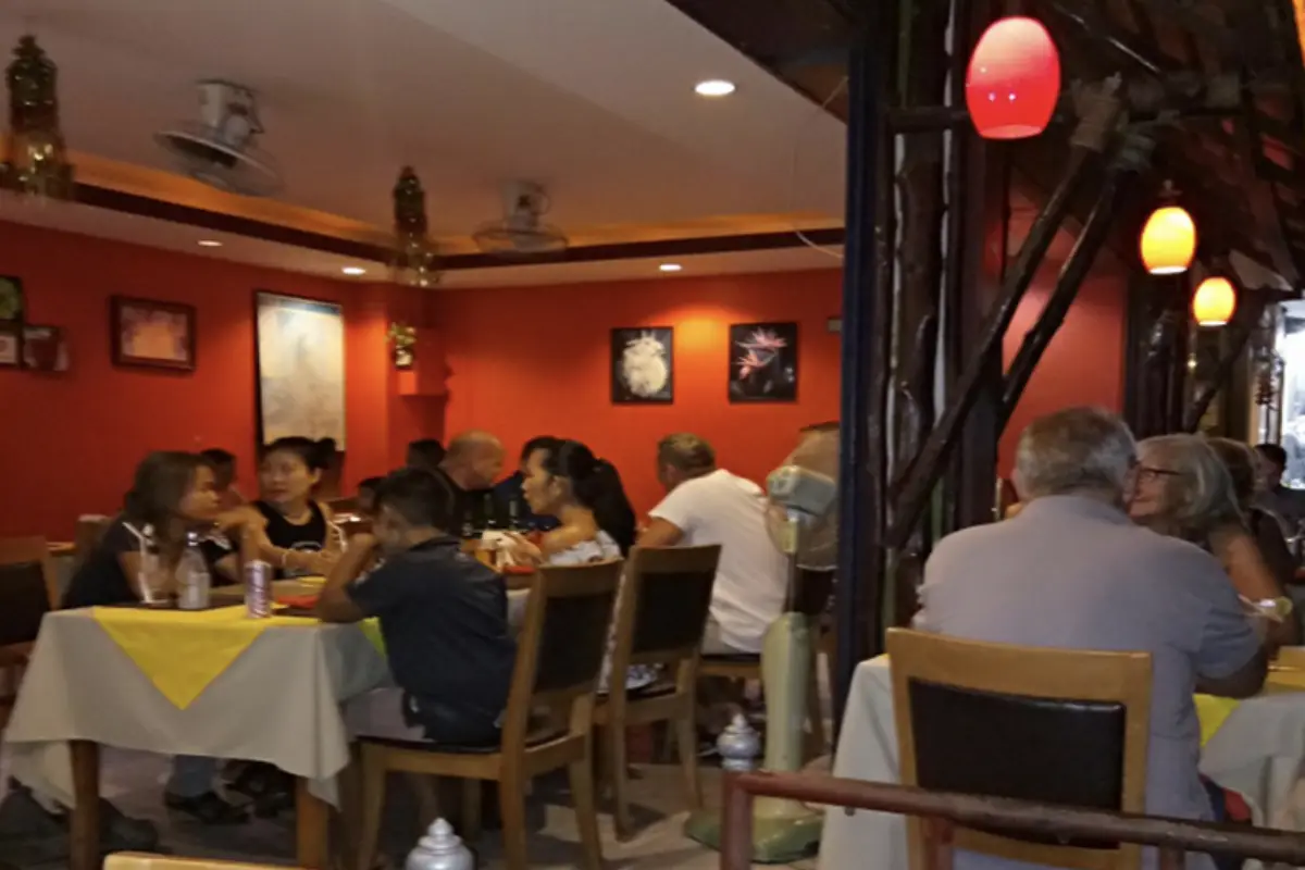 A view inside the busy Live India Restaurant in Phuket