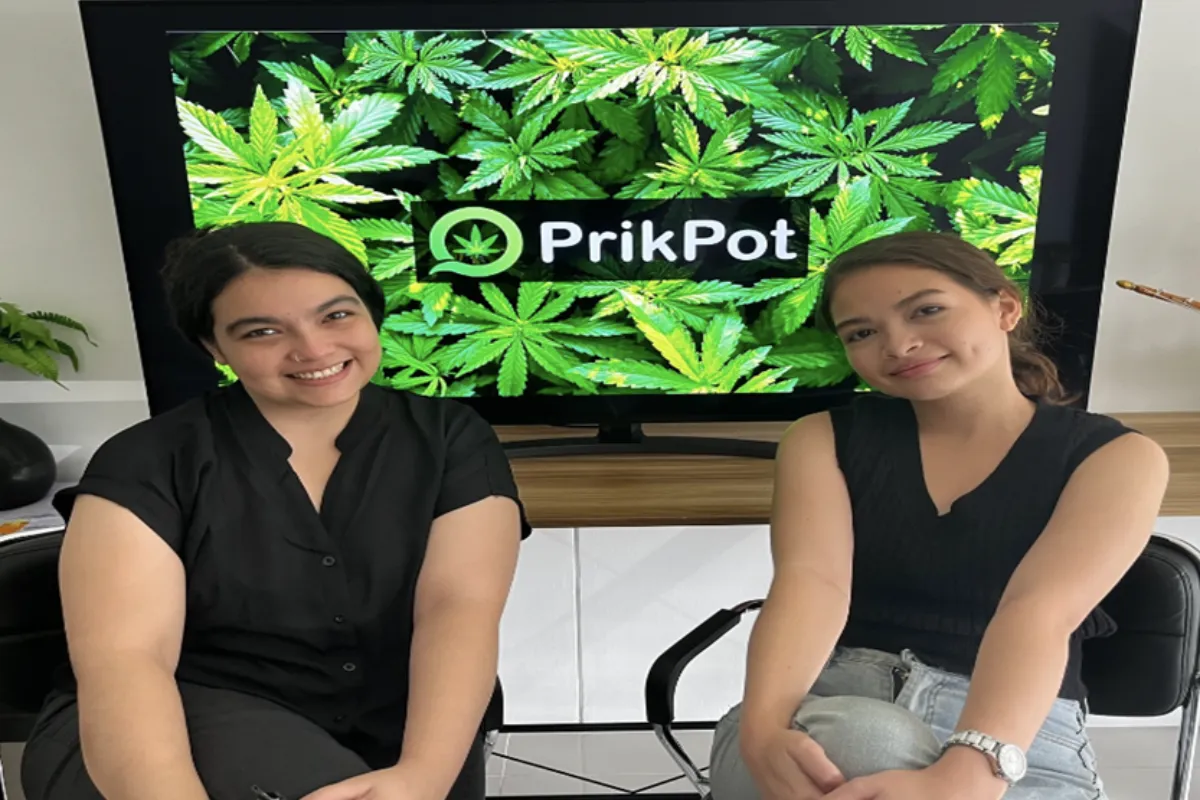 The two sisters and owners of PrikPot Online Cannabis Shop
