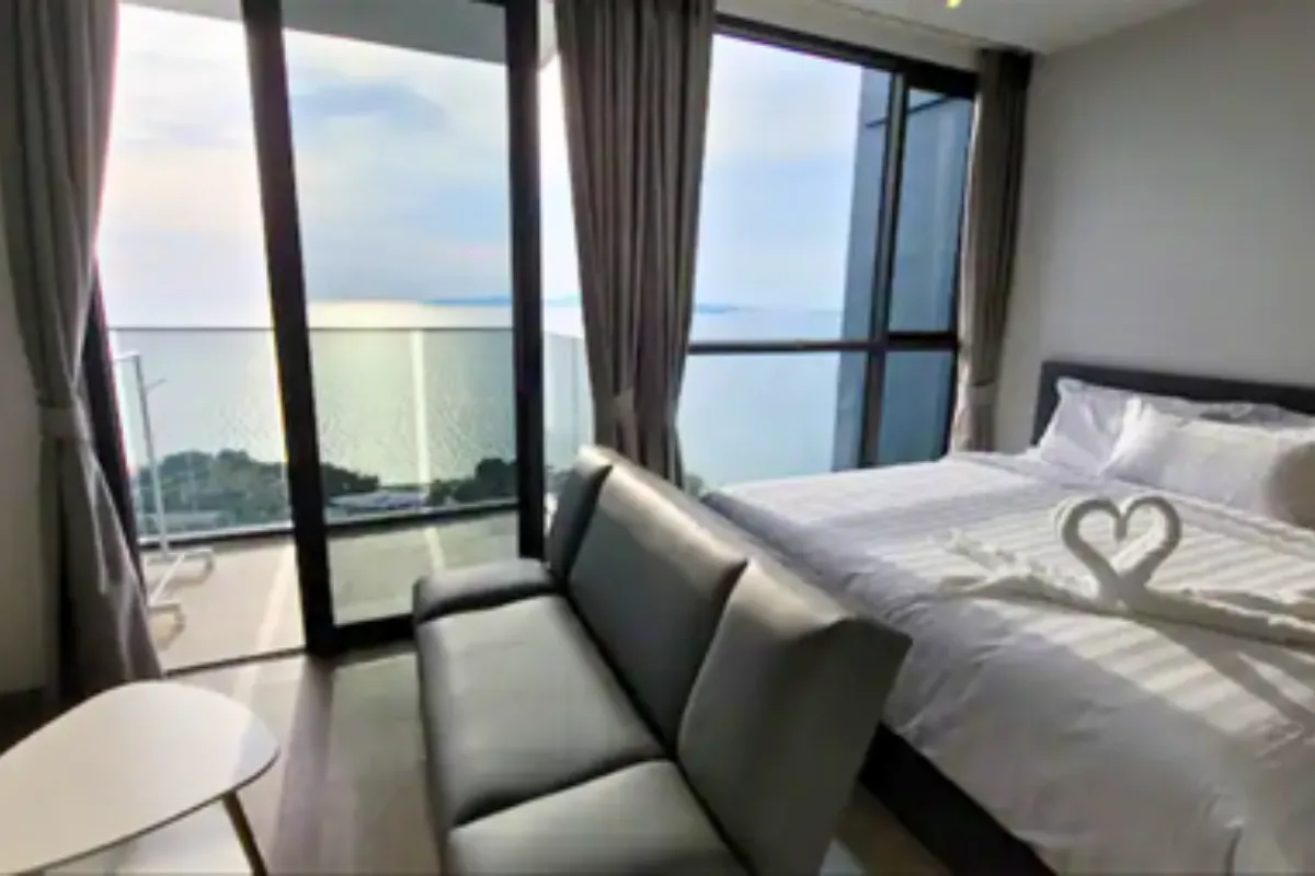 A view inside the studio-type condo at the Fairy Tower of Andromeda Condo in Pattaya